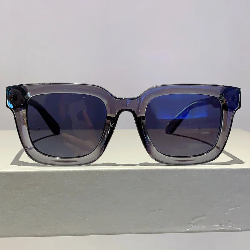 Luxury Brand Designer Classic Vintage Square Sunglasses Women For Men Olive Green Sun Glasses Trend Punk Popular Travel Shades