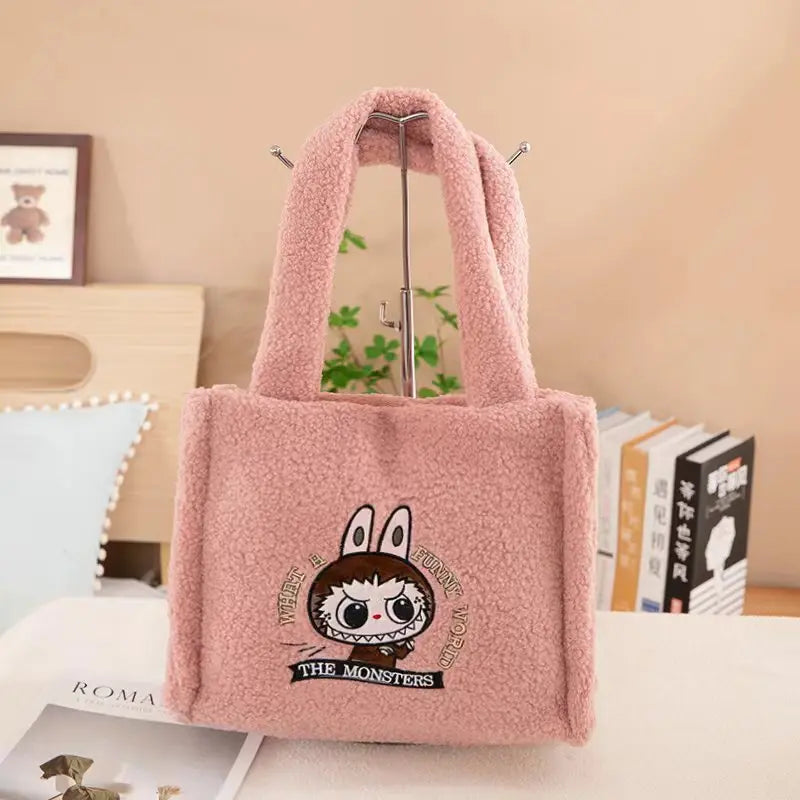 Cute  Single Shoulder Bag Cartoon Anime New Large Capacity Portable Handbag for Girls Going Out Mobile Money Storage Bag