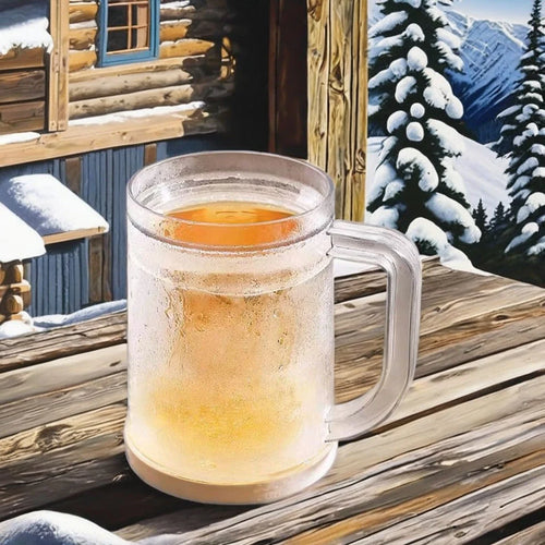 1 Pc Summer Double-layer Refrigerated Ice Cups. Beer Cups with Large Capacity for Beverages. Household Drinking Utensils.