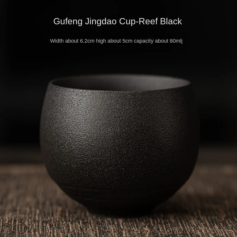 Japanese Handmade Stoneware Tea Cup - Kung Fu Tea Set