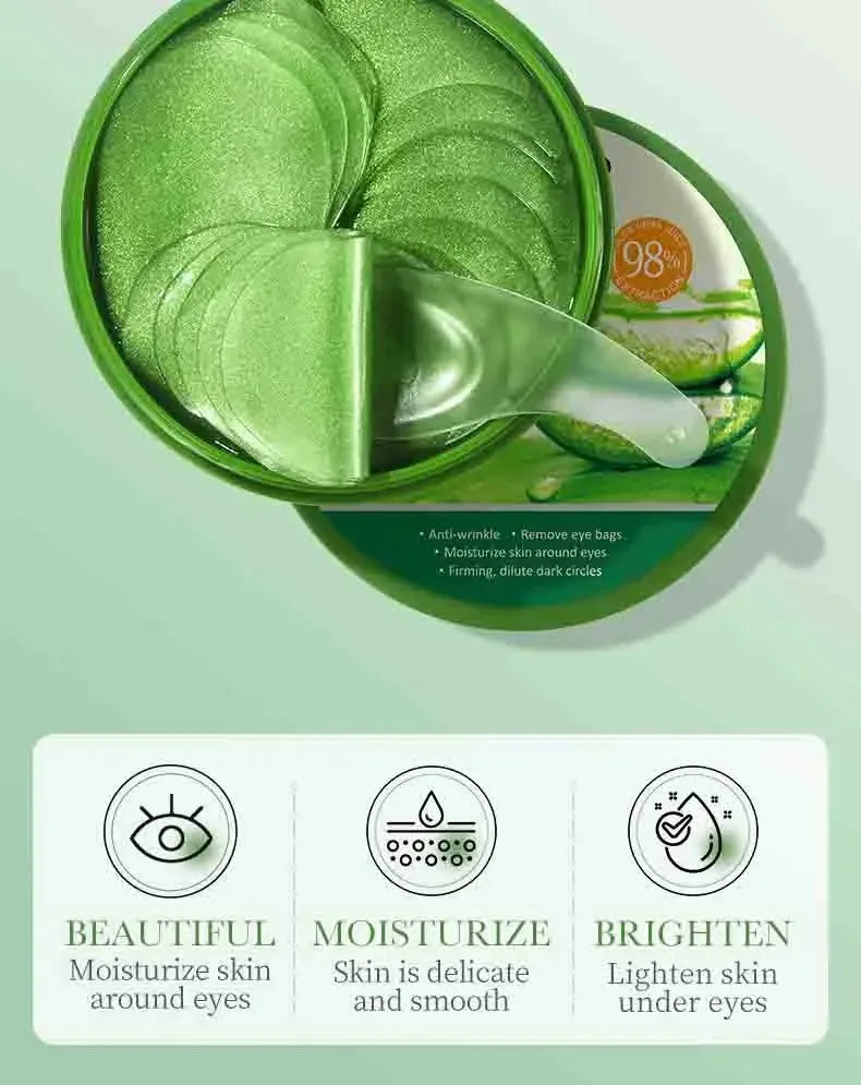 Aloe Vera Collagen Eye Masks - 60 Patches