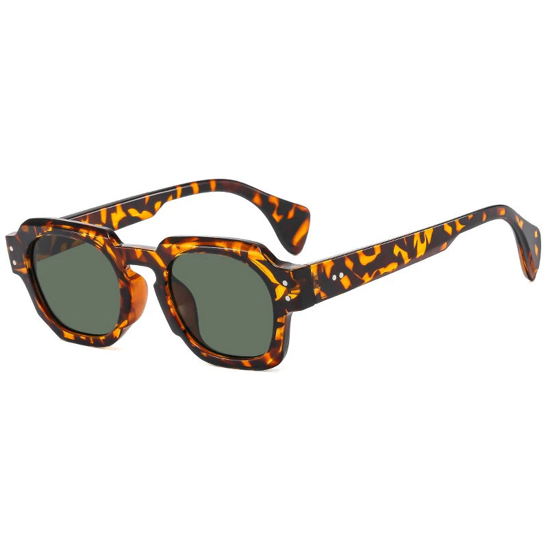 2025 Fashion Small Square Rivets Sunglasses Women Thick Frame Travel Sun Glasses Men's Ladies Sun Shades UV400 Unisex Eyewears