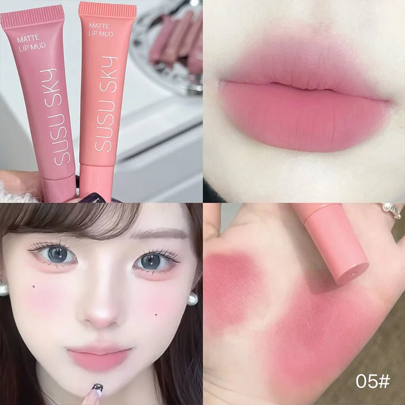 Matte Velvet Lip Cream - Long-lasting Non-Drying Nude Lip Gloss