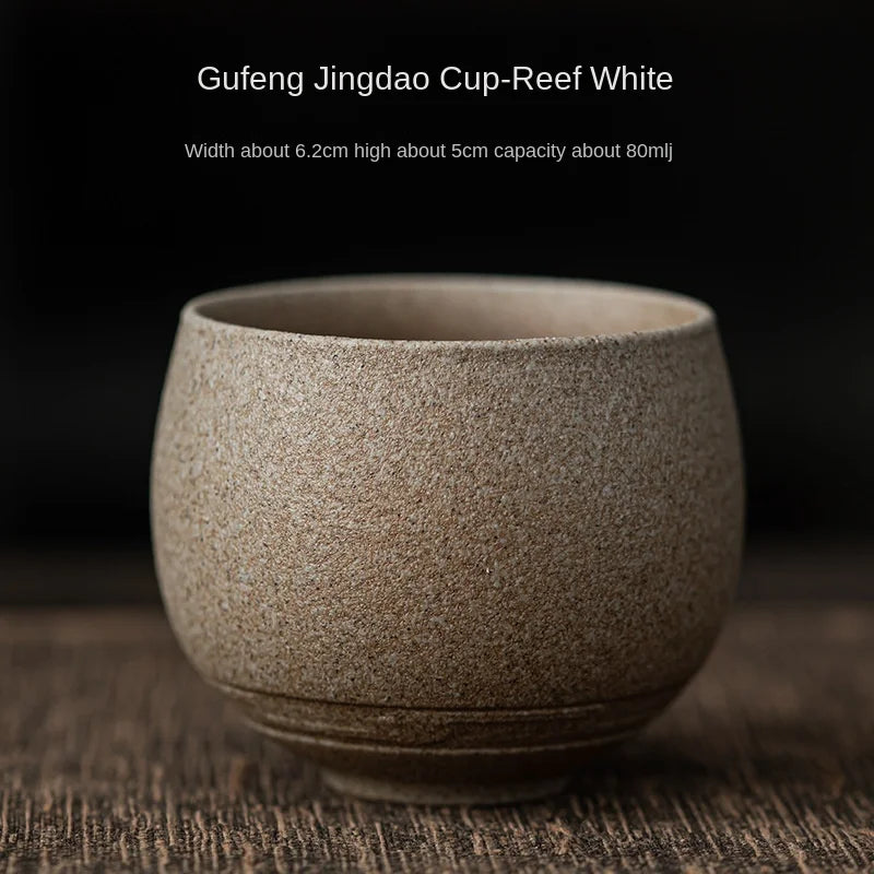 Japanese Handmade Stoneware Tea Cup - Kung Fu Tea Set