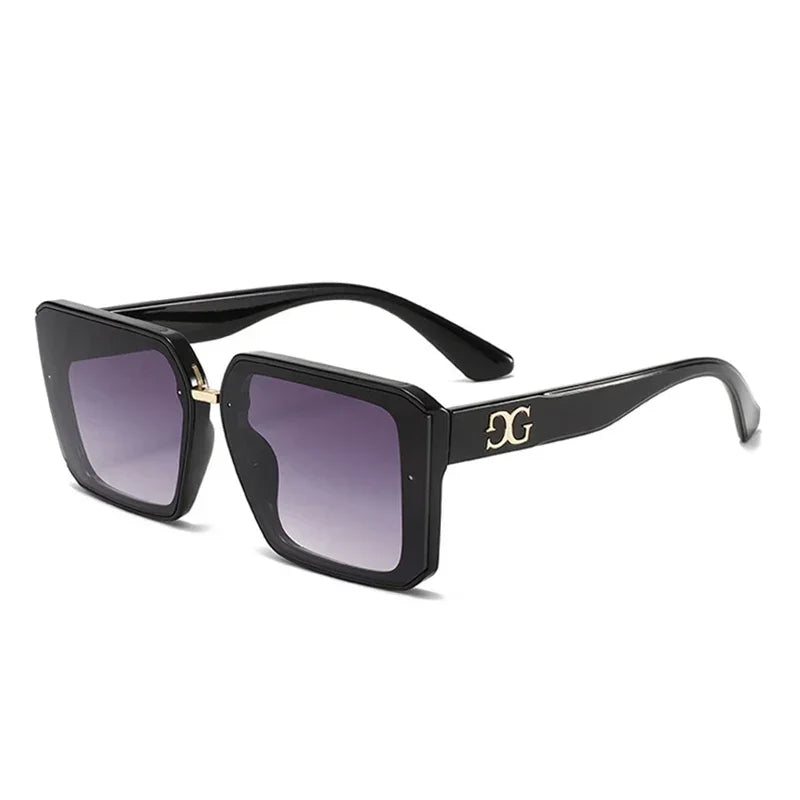 2025 New Fashion Brand Luxury Designer Sunglasses Women Square Letter Vintage Shades Glasses Summer Travel Trendy Sunglasses