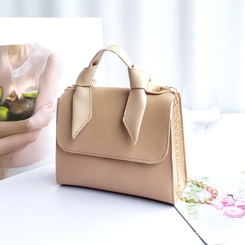 Fashion Small Crossbody Bag - Women's Mini Leather Chain Shoulder Phone Bag