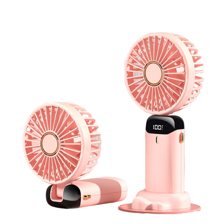 USB Neck Fan - 5 Speed Portable Hanging Fan with Digital Display