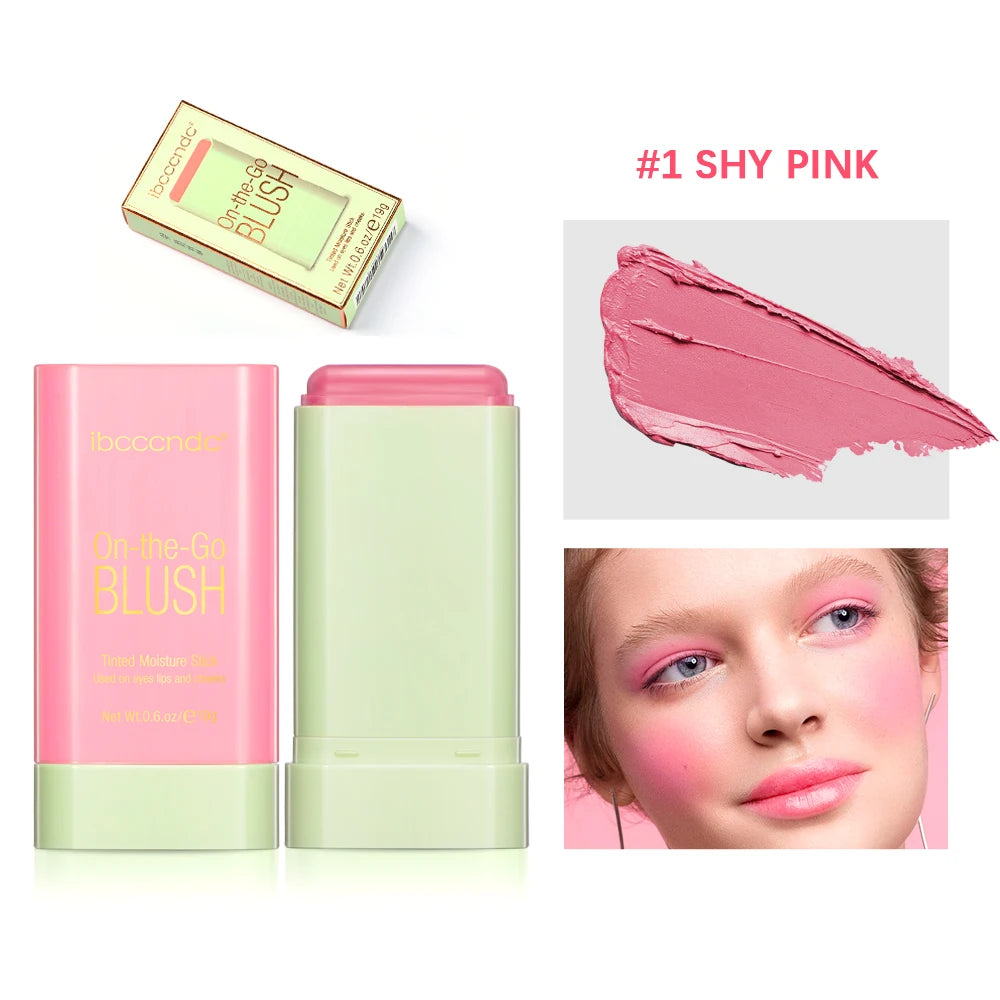 Korean Matte Blush Stick - Long-Lasting Pink