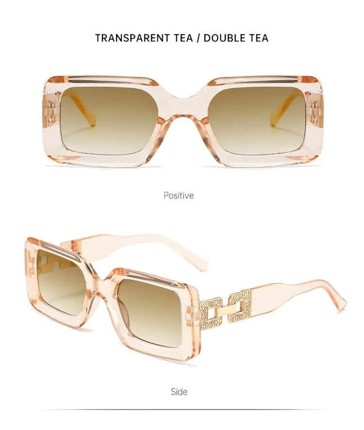 Fashion Cat's Eye Sunglasses Women Vintage Brand Design Square Sun Glasses Men UV400 Female Outdoor Travel Glasses