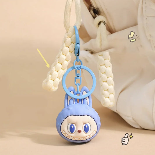 Cartoon Doll Keychain Cute Wooden Horse Couple Student Backpack Pendant Decoration