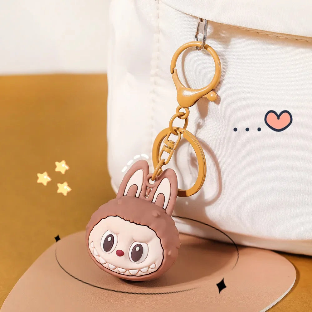 Cute Cartoon Wooden Horse Keychain - Student Backpack Pendant