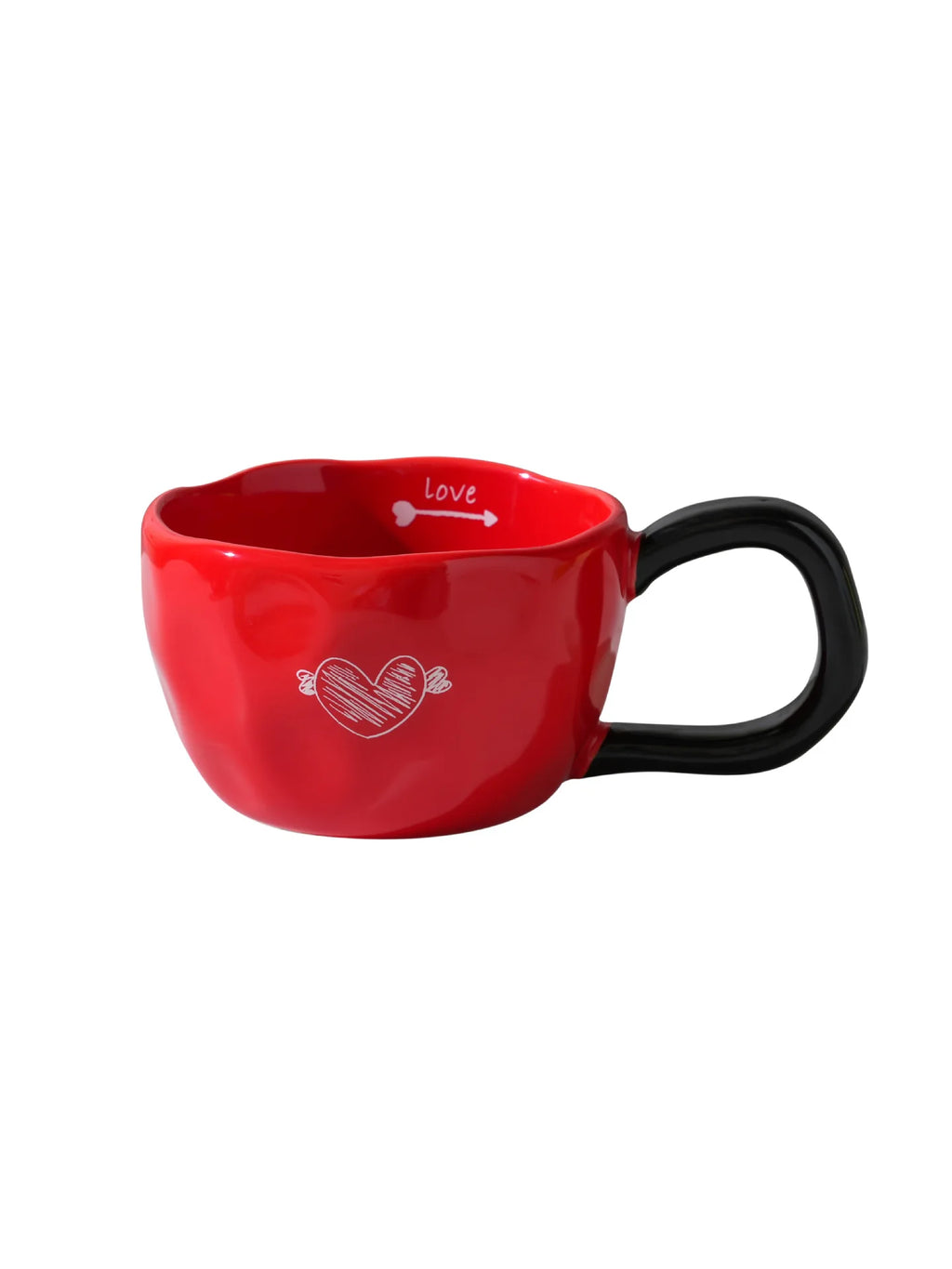 300ml Ceramic Mugs Coffee Cups Hand Pinched Irregular Flower Milk Tea Cup ins korean style Oatmeal Breakfast Mug Drinkware Kitch
