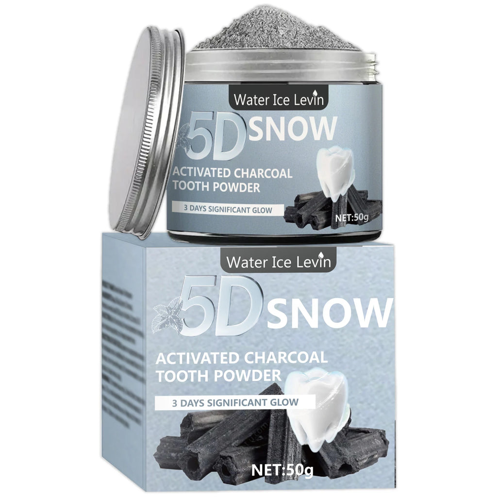 Bamboo Charcoal Tooth Whitening Powder - Natural Whitening and Deep Cleaning for Men and Women, Fresh Breath Daily Toothpaste, 1 Piece
