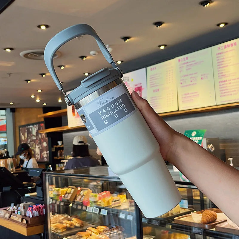 30oz Insulated Tumbler with Straw