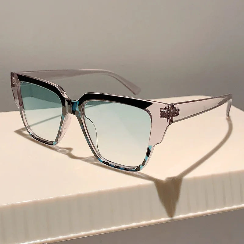 Vintage Candy Color Square Sunglasses Women For Men Trendy Sun Glasses Punk Luxury Brand Designer Popular Travel Shades UV400