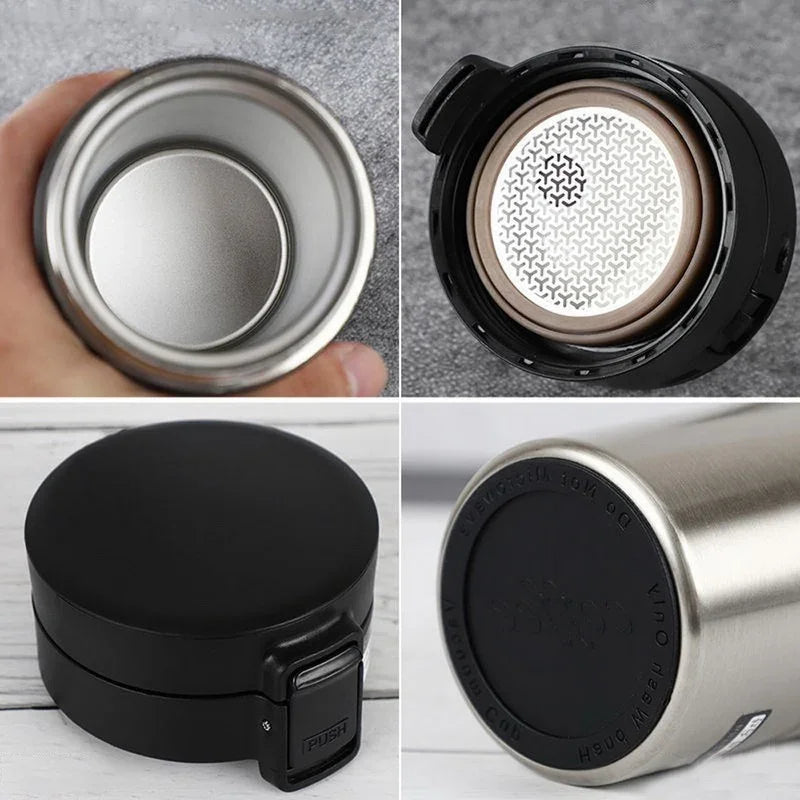 380ML Thermal Mug Double Wall 304 Stainless Steel Coffee Cup Vacuum Flask Thermos Water Bottle Tea Coffee Leak-proof Thermos Mug