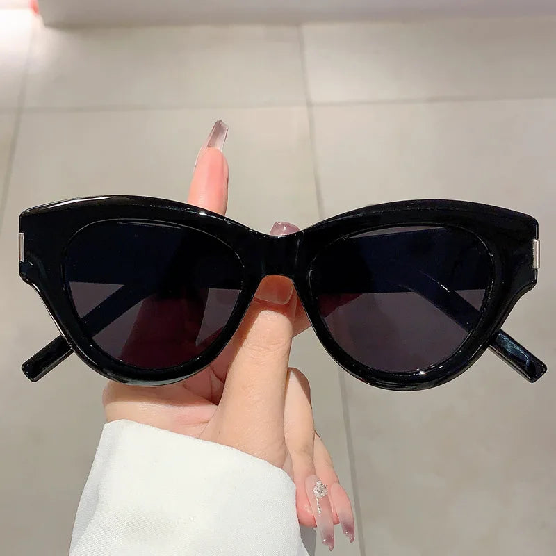 Fashion Vintage Cat Eye Sunglasses Women For Female Sun Glasses Punk Shades Luxury Brand Designer Elegant Lady Eyeglasses UV400