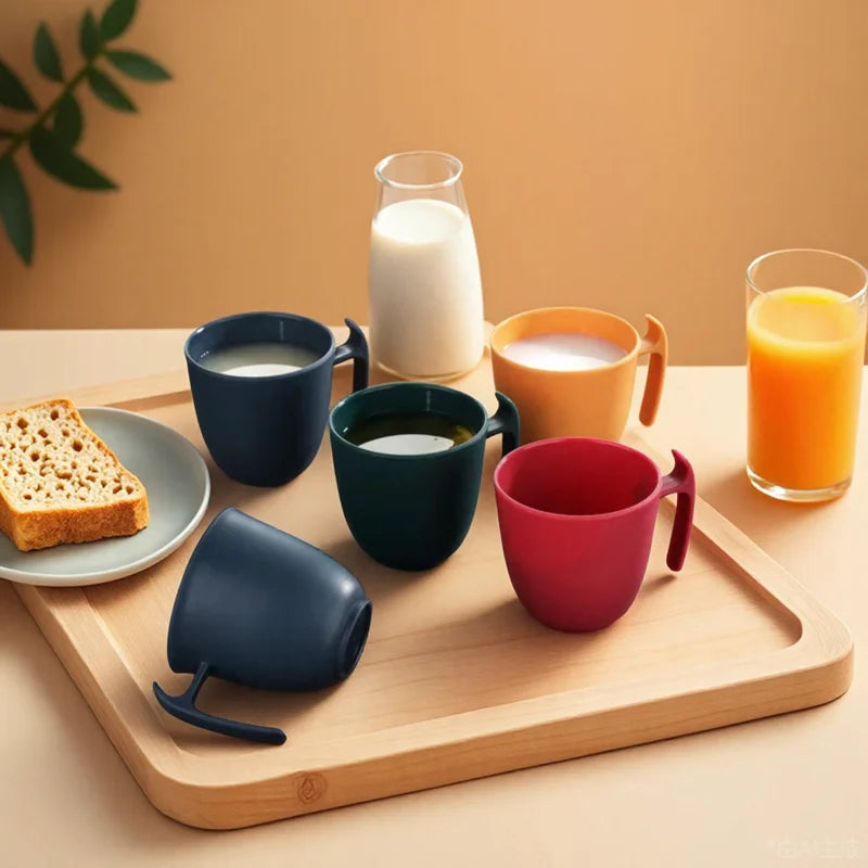 Milk coffee cup, plastic breakfast teacup, couple ins high-value mug, drinking cup wholesale logo