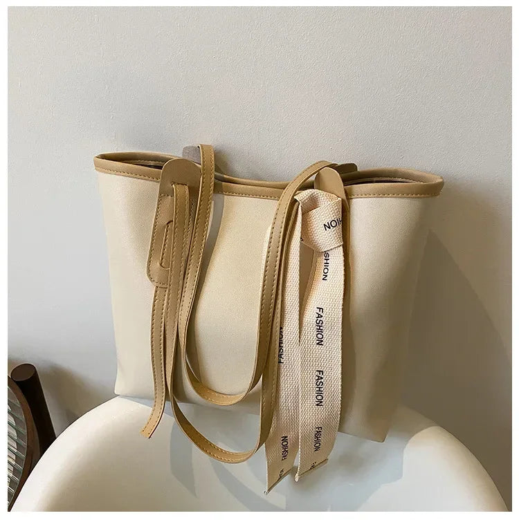 Luxury High Quality Women Handbag Designer Brand Shoulder Bag Large Capacity Solid Color Underarm Bag Lady Reusable Shopping Bag