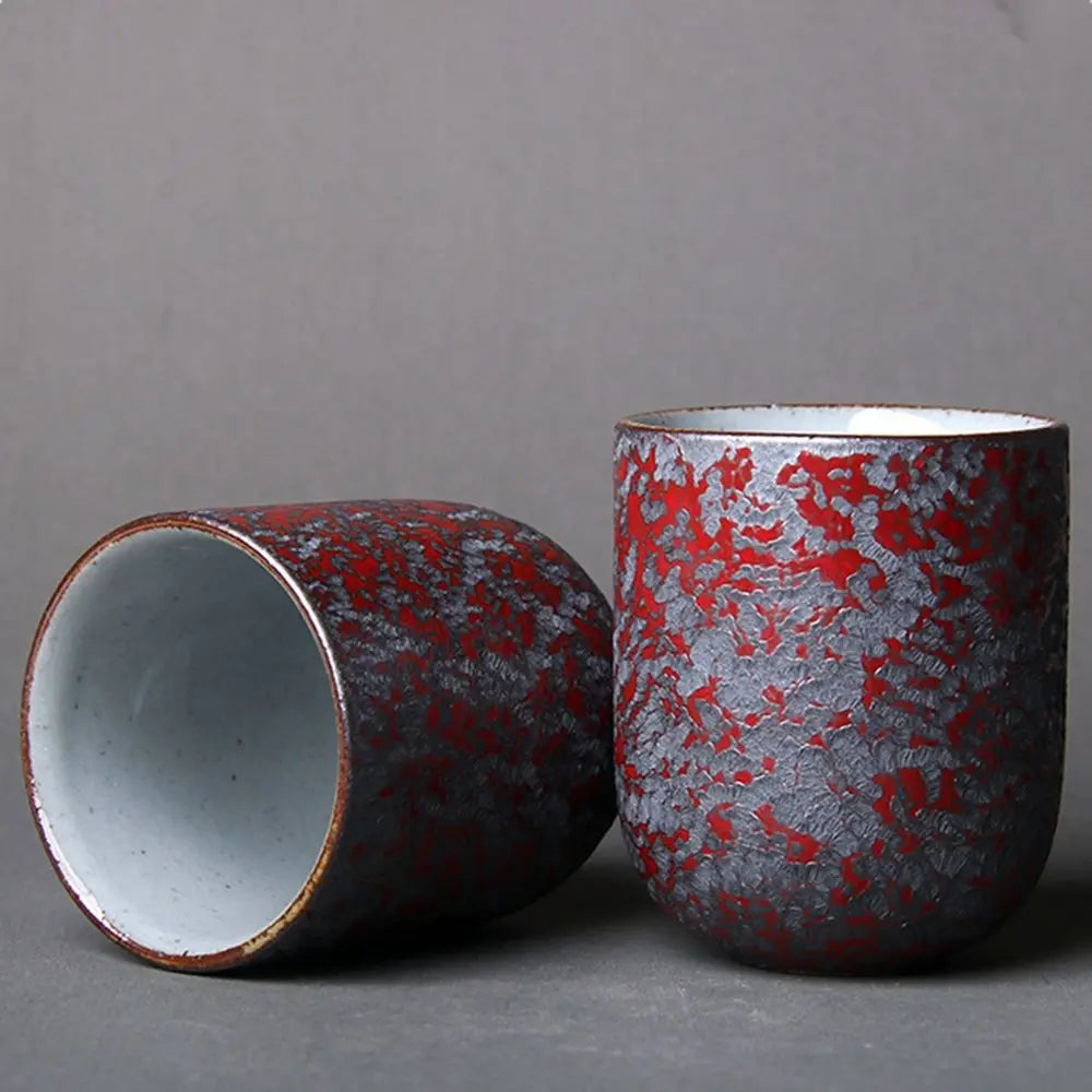 Kiln Change 120ml Wine Mug Porcelain Water Mugs Pottery Drinkware Water Cups Coffee Cup Tea Cups