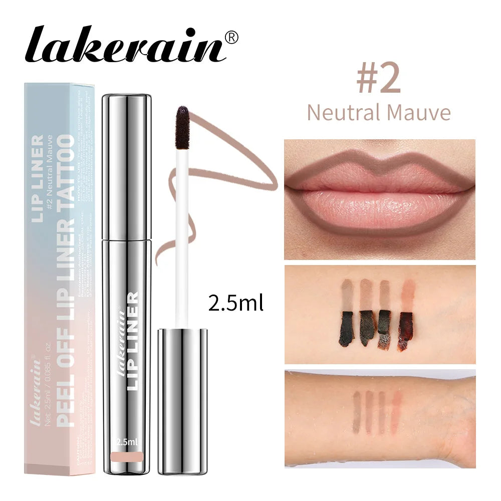 Lakerain Waterproof Lip Liner Tattoo - 4 Colors Matte Long-Lasting