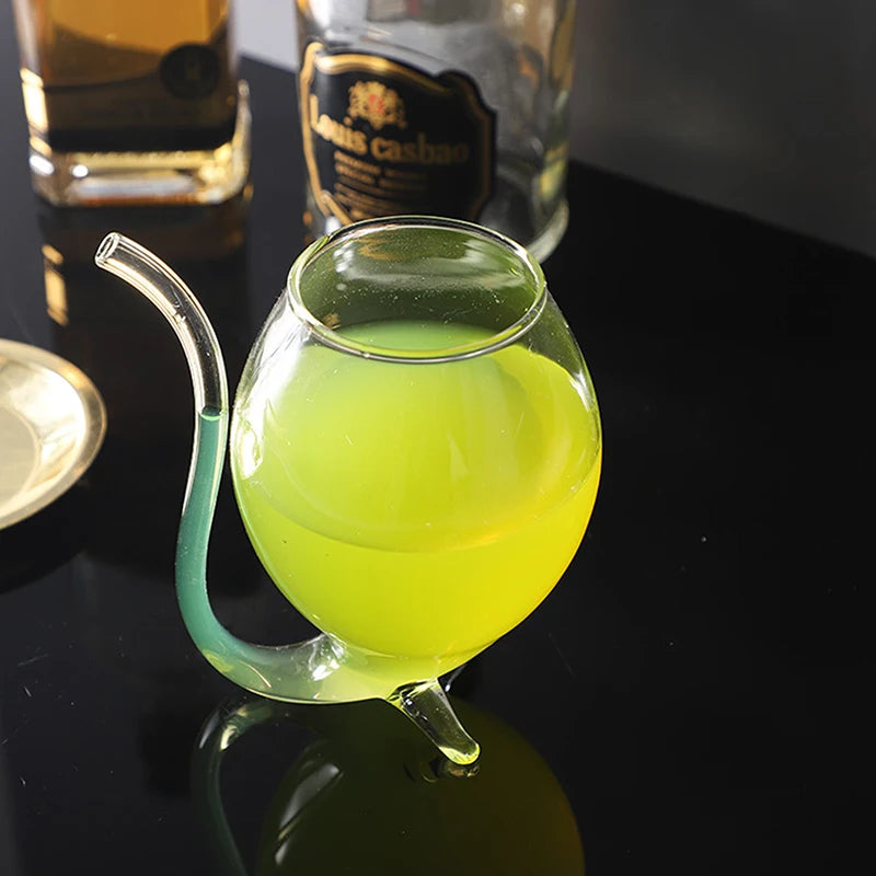 Vampire Cup Nordic Creative Straw Glass Cup Vampire Cup Personality Wine Glass Molecular Cocktail Glass