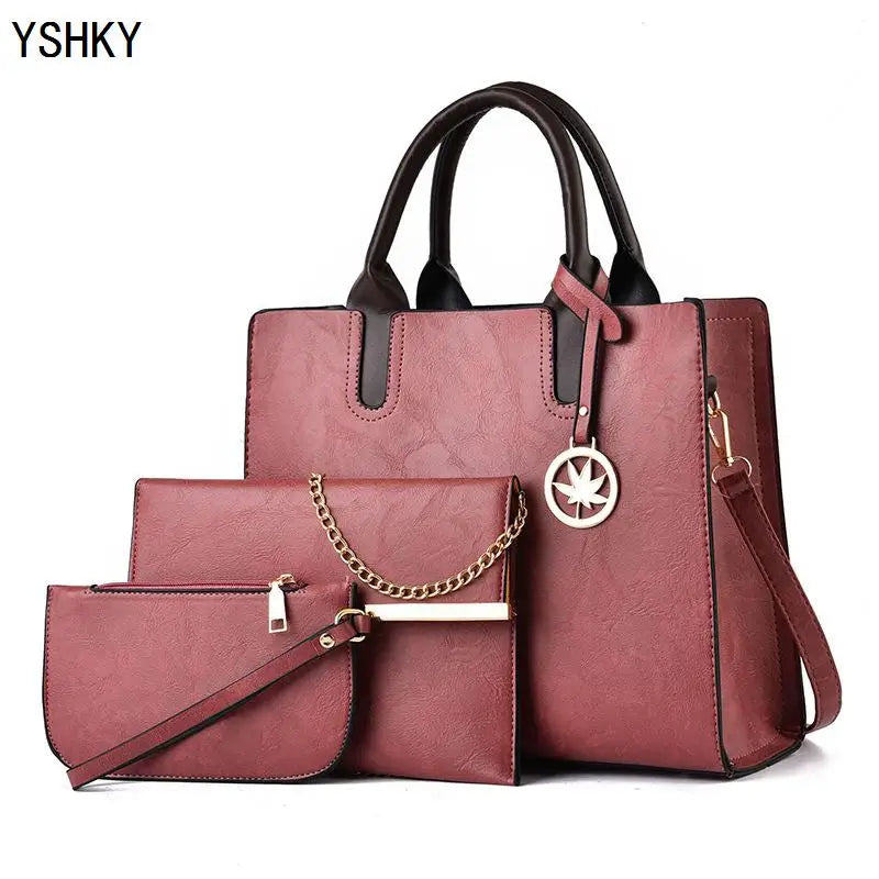 Three-piece set of women's bags Women's shoulder Handbags Bag for 2025 Female luxury designer Casual fashion  bags