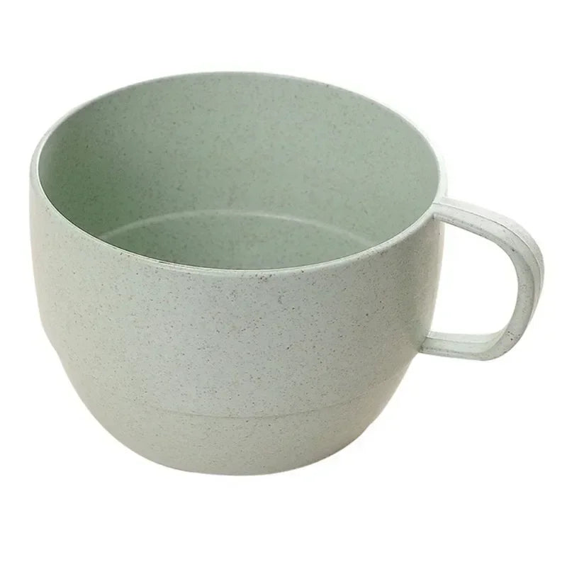 Eco-Friendly Wheat Straw Coffee Mug - European Style