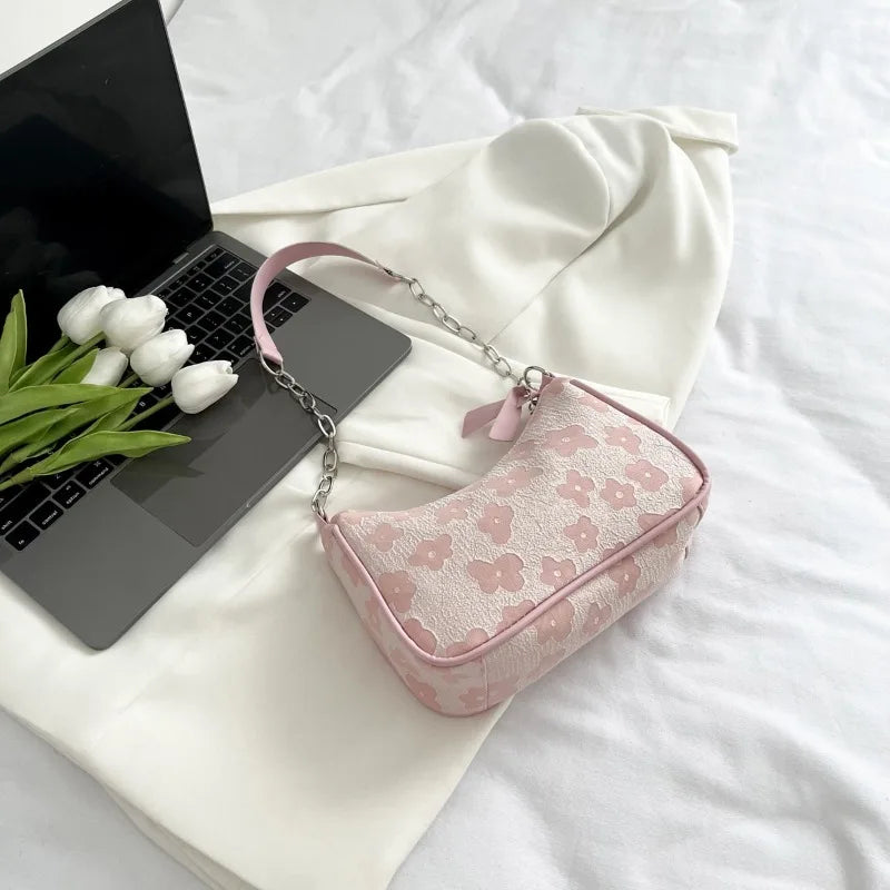 Fashion Felt Shoulder Bags for Women Small Casual Underarm Bag Female Hand Crossbody Bags for Women