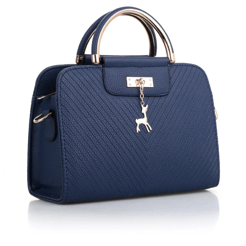 Korean Fashion Leather Handbag 2025 - Small Square Crossbody Bag
