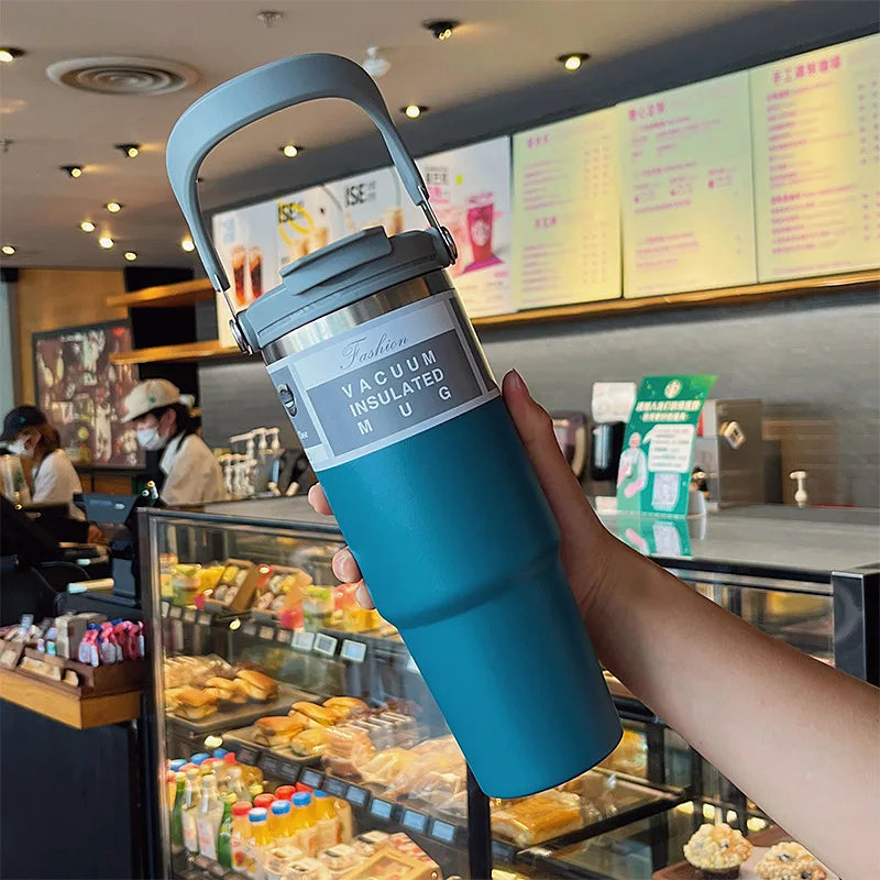 30oz Insulated Tumbler with Straw