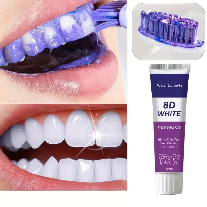 8D Snow Toothpaste - Natural Plant Extracts for Deep Cleaning