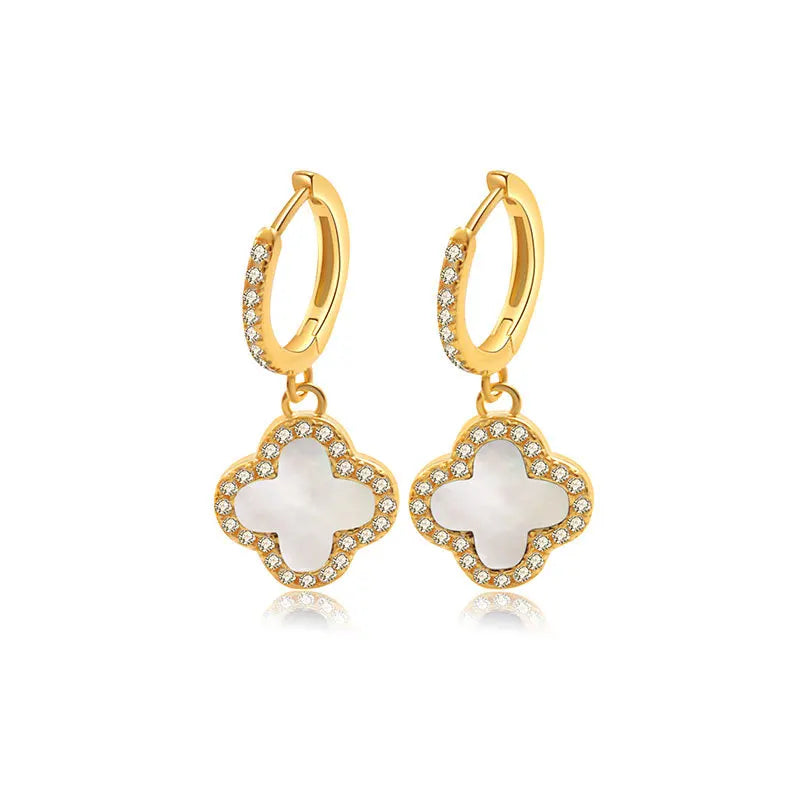 Necklaces, simple and high-end, clover necklaces, earrings, necklace sets, jewelry wholesale