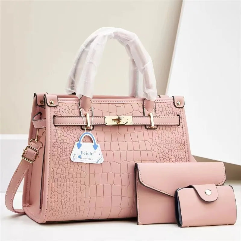 2025 Women's 3-Piece Tote Bag Set - Large Capacity Casual Handbag Collection