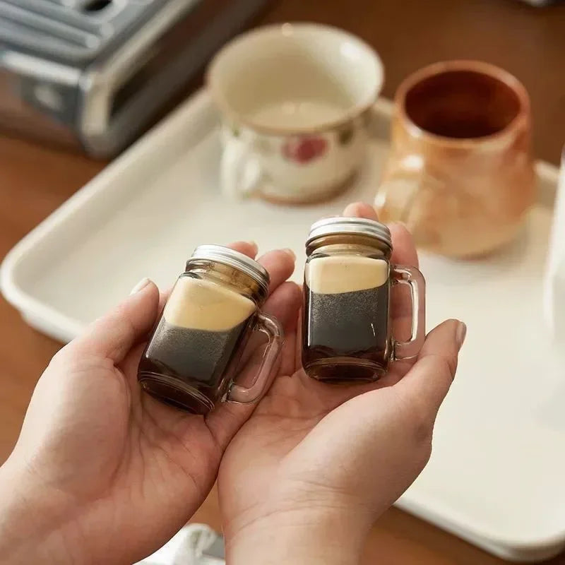 35ml Sub Bottle Mini Seal with Lid Coffee Concentrate Essential Oil Aromatherapy Milk Honey Bottle Small Sample Storage Glass
