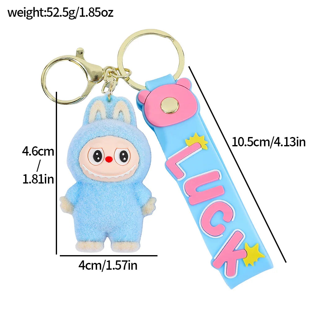 Kawaii Keychain with Bow - Cute Car & Backpack Hanging Charm for Kids