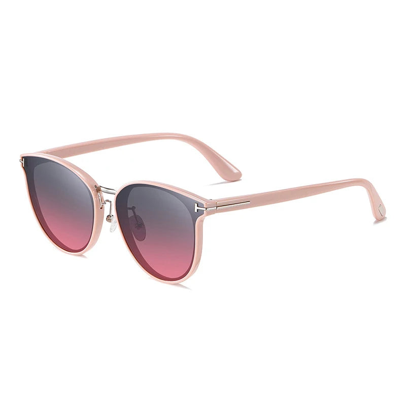 HBK Retro Polarized Sunglasses Woman Cat Eye Fashion Polar Sun Glasses Luxury Ladies Brand Ultralight Tourism Party Driving