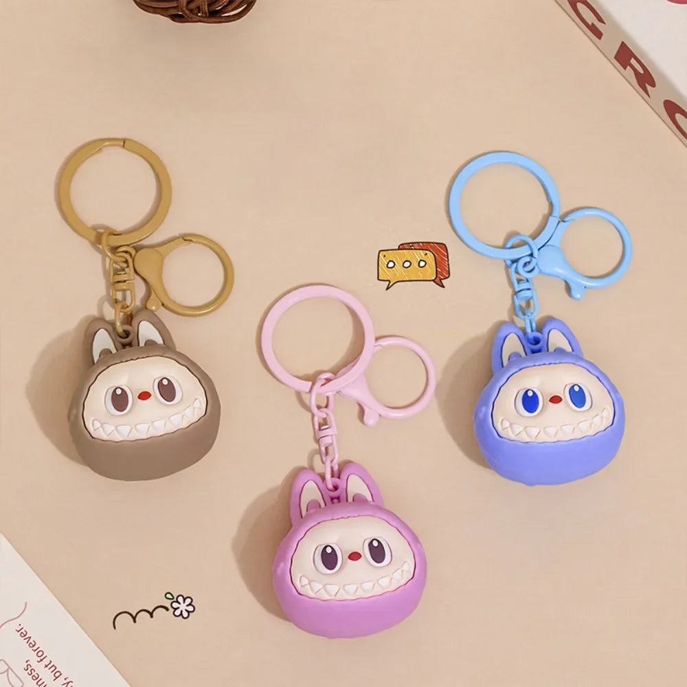 Cute Cartoon Wooden Horse Keychain - Student Backpack Pendant