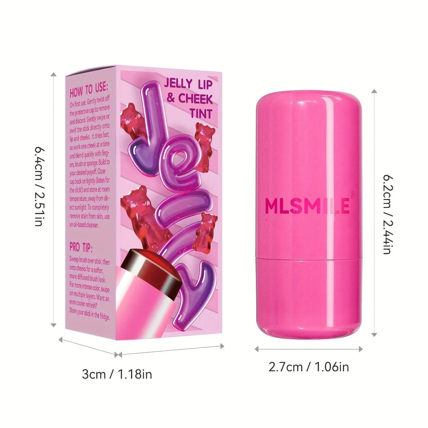 Multi-Purpose Jelly Blush Stick - 4 Colors