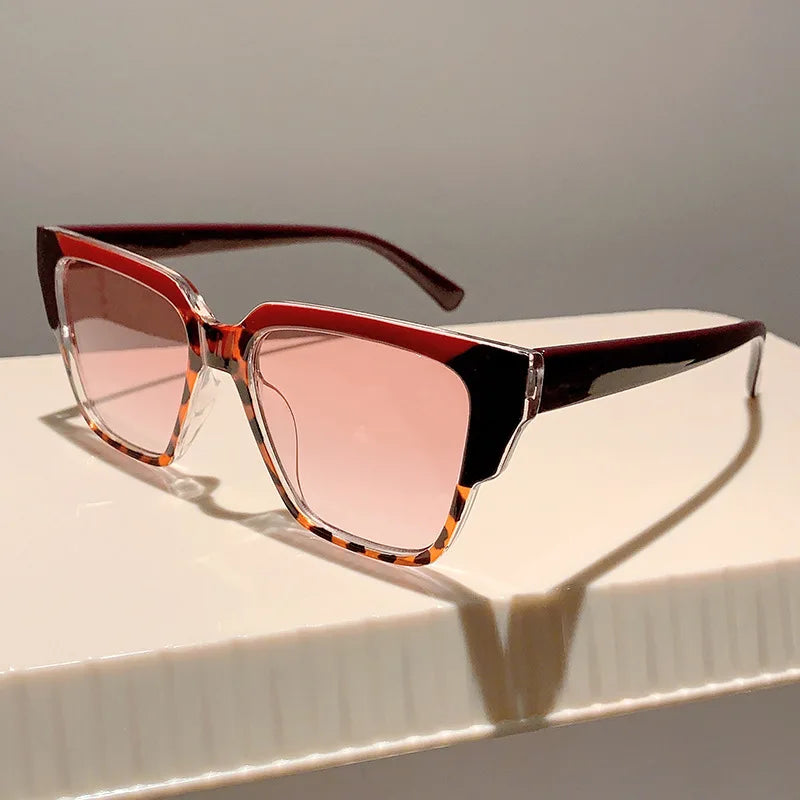 Vintage Candy Color Square Sunglasses Women For Men Trendy Sun Glasses Punk Luxury Brand Designer Popular Travel Shades UV400