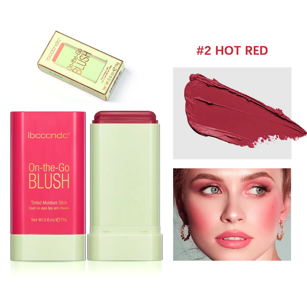 Korean Matte Blush Stick - Long-Lasting Pink