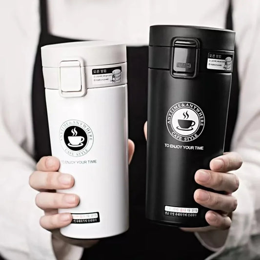 380ML Thermal Mug Double Wall 304 Stainless Steel Coffee Cup Vacuum Flask Thermos Water Bottle Tea Coffee Leak-proof Thermos Mug