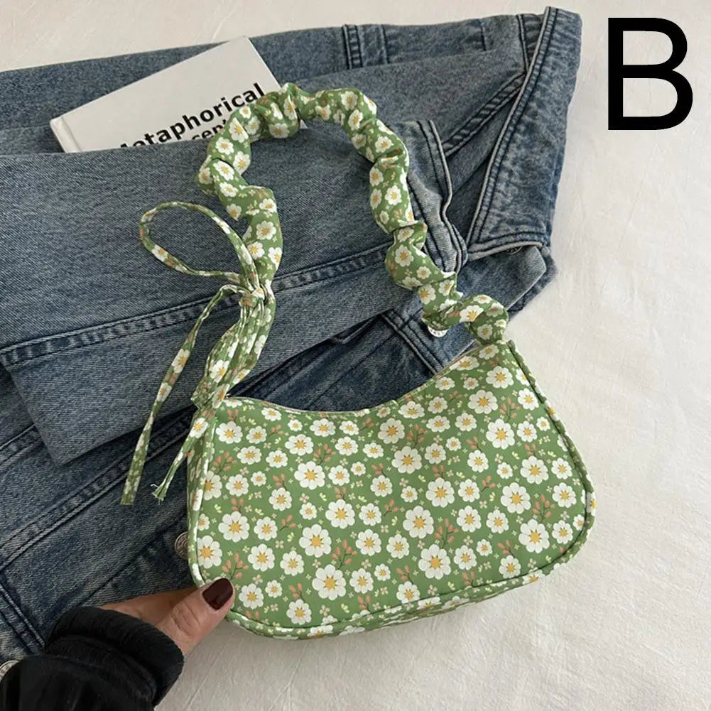 New Sweet Corduroy Tote Bag Trendy Gentle Zipper Underarm Bag Large Capacity Women Girl Y2k Strawberry Shoulder Bag