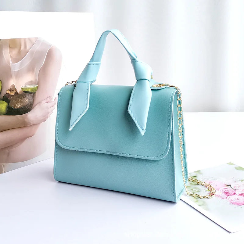 Fashion Small Crossbody Bag - Women's Mini Leather Chain Shoulder Phone Bag