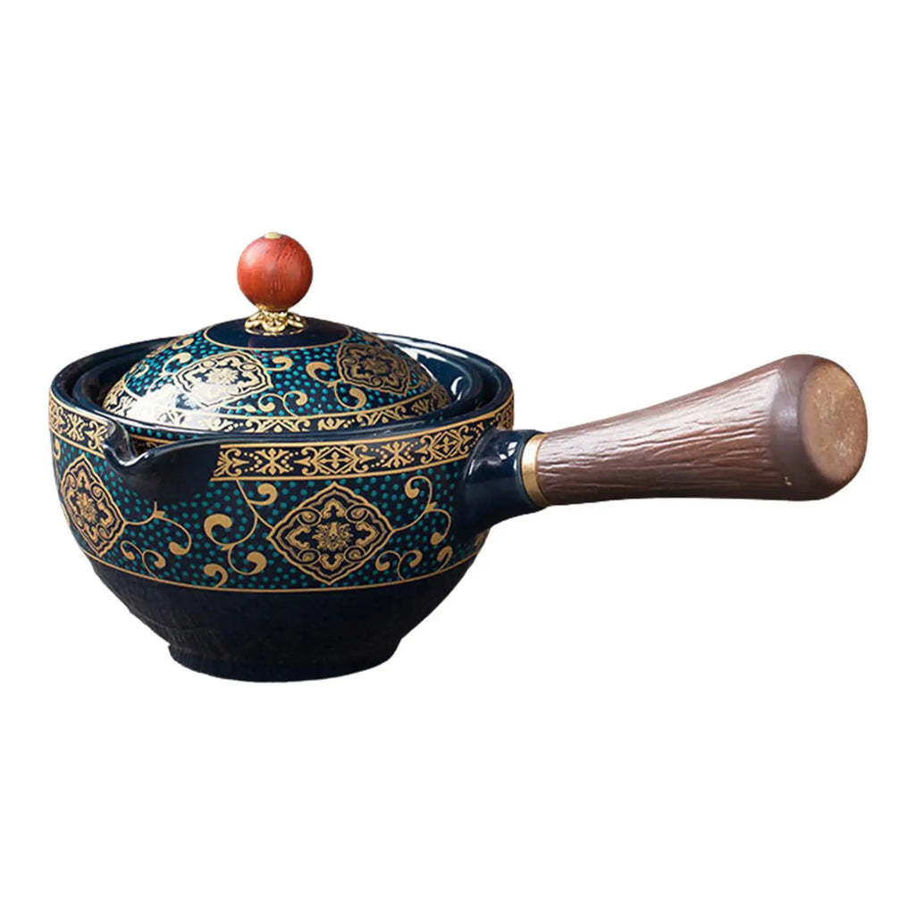 Automatic Rotating Ceramic Teapot - Kung Fu Tea Set