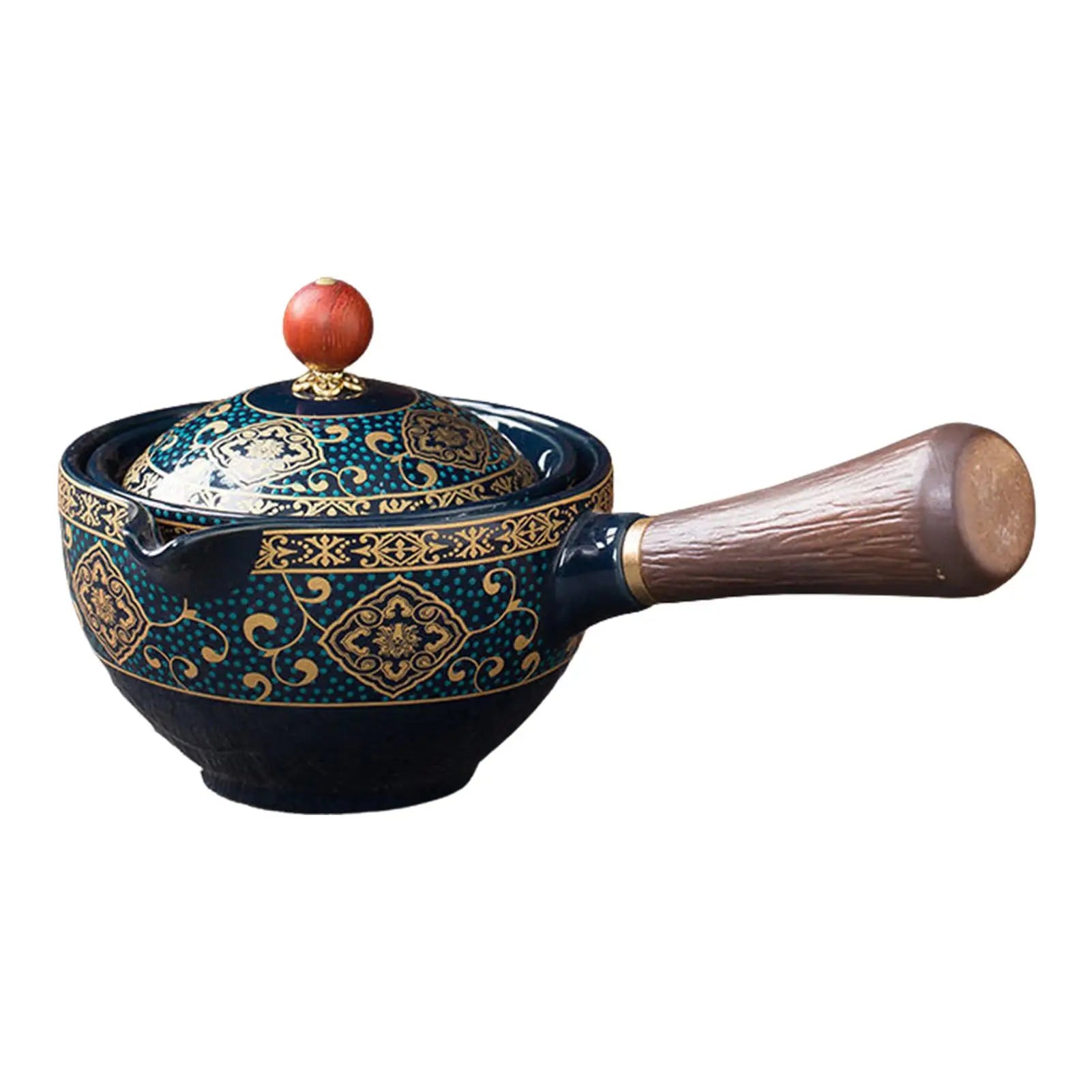 Automatic Rotating Ceramic Teapot - Kung Fu Tea Set
