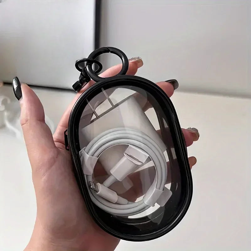 Waterproof Cable Storage Organizer Bag - Portable Charger & Headphone Pouch