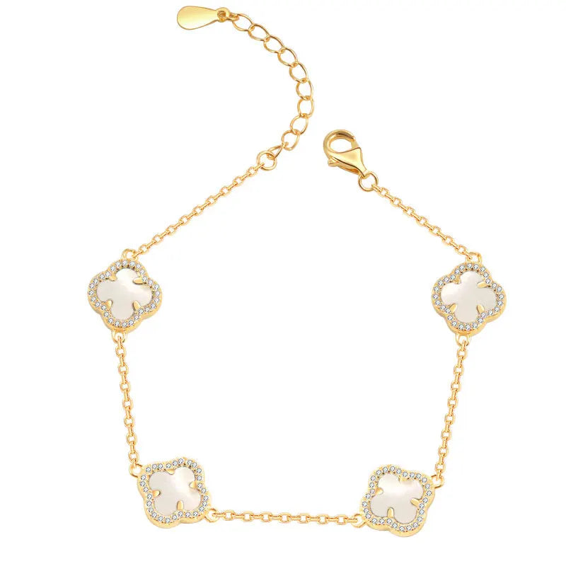 Necklaces, simple and high-end, clover necklaces, earrings, necklace sets, jewelry wholesale