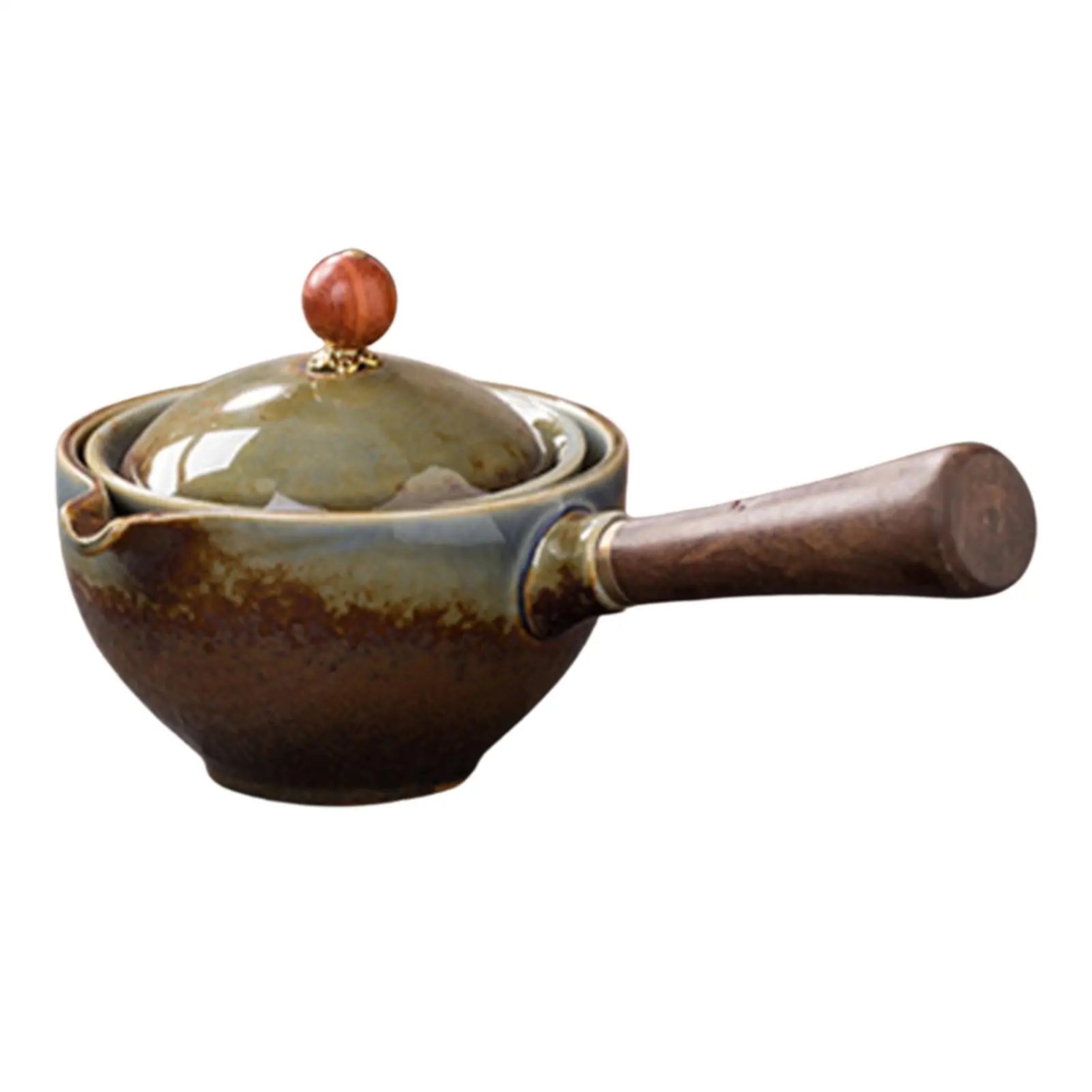 Automatic Rotating Ceramic Teapot - Kung Fu Tea Set