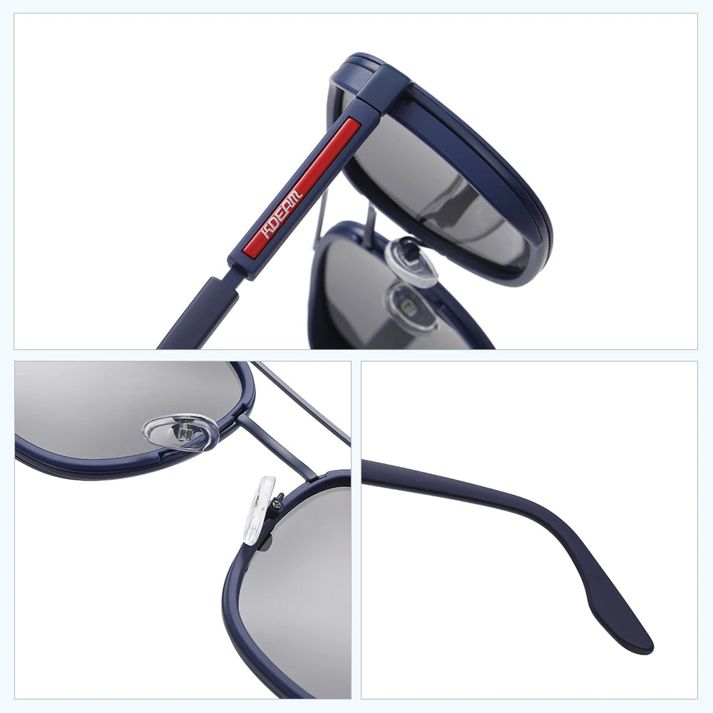 KDEAM Full-Rim Polarized Sunglasses For Men Crafted From High-Quality TR90 Sunglasses Fishing And Driving